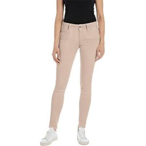 Replay Dames Skinny fit Jeans New Luz Hyperflex Colour Xlite, 893 Light Beige, 23W x 28L