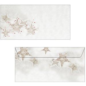 SIGEL DU250 enveloppen Kerstmis | DIN lang | 25 stuks | ""Christmas Timber