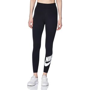 Nike W NSW NK CLSC Gx HR Tight Ftra Leggings Dames, zwart/wit., L
