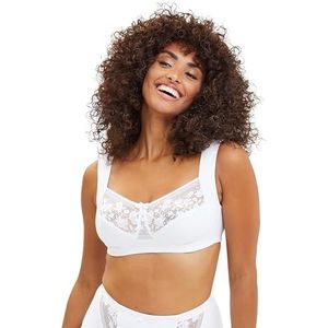 SANS COMPLEXE - Shapewear slip met hoge taille van biologisch katoen - Jeanne - dames - wit - 42/44, Wit, 40-42