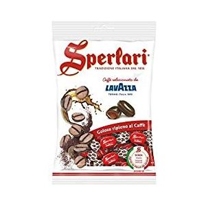 Sperlari - Harde snoepjes met gefrietelde koffievulling Lavazza, glutenvrij, afzonderlijk verpakt - zak van 175 g