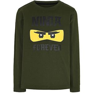LEGO Ninjago T-shirt met lange mouwen voor jongens, donkergroen, 92 cm