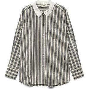 Awparina Ls Loose Stripe Shirt VMA Noos, Dark Sapphire, XXL
