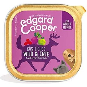 Edgard & Cooper Hondenvoer voor volwassenen, graanvrij, wild & eend, 11 x 150 g, met veel vers vlees en voedzame ingewanden, evenwichtige premium voeding, kwalitatief hoogwaardige eiwitten