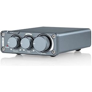 Nobsound - Mini 2-Kanaals Versterker - Hi-Fi Klasse D - Rood Aluminium