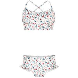 Petit Bateau 2-delig badpak voor meisjes en jongens, Wit/Veelkleurig., 3 Jaar