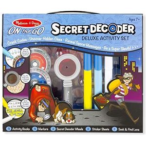Melissa & Doug Secret Decoder Rollenspel Detective Kit | Activiteitenboek voor reisspellen voor kinderen | Vliegtuigactiviteiten voor kinderen | Cadeaus voor 7-jarige jongens of meisjes