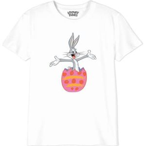 cotton division T-shirt voor jongens, Wit, 8 Jaren