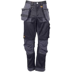 DEWALT Men's Harrison Work Utility Pants, Regular fit, Black/Grey, 42W / 29L