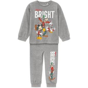 NAME IT Jongens Nmmsilva Mickey Ls Nightset Wdi pyjama, gemengd grijs, 98