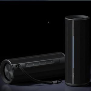 Xiaomi Bluetooth-luidspreker, draagbaar en waterdicht, krachtige draadloze luidspreker met aanpasbare effecten, compacte luidspreker met 17 uur levensduur, zwart