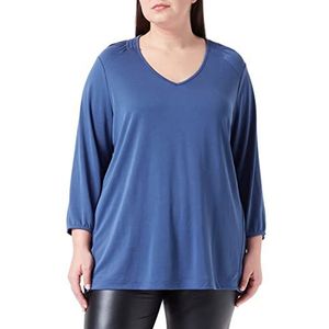 TRIANGLE Damesshirt met lange mouwen, oceaanblauw, 54, oceaanblauw, 54 NL