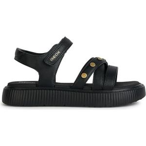 Geox J Kodette Gir Sandalen voor meisjes, zwart, 31 EU