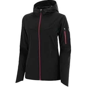 Macron Athleisure Scc Candia Softshell Hoody Jkt Blk Wmn Damesjas