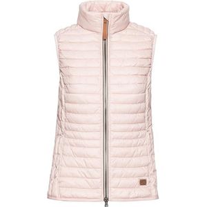 camel active Kort licht gewatteerd vest met elastische manchetten, Rosé, 48