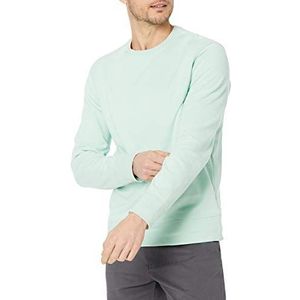 Amazon Essentials Heren lange mouwen lichtgewicht Franse badstof ronde hals sweatshirt, mintgroen, klein