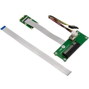 KALEA-INFORMATIQUE PCIe x8 naar miniPCIe riseradapter met 15 cm of 25 cm afgeschermde lintkabel voor montage van een PCI express 8x-kaart op een Mini PCIe-poort