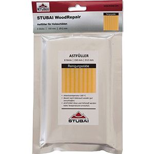 STUBAI 252133 WoodRepair knutselvuller, reinigingsstaafjes, 8 sticks per 150 mm, voor het reinigen van het houten kitpistool