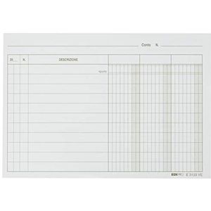 EDIPRO - E3133VE - 100 kaarten met 3 kolommen groen f.to 17 x 12