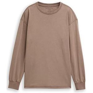 TOM TAILOR Kinder-T-shirt met lange mouwen, 36516 - Taupe Grey, 152