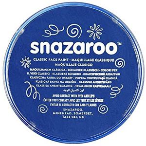 Snazaroo 1175344 Kinderschmink, huidvriendelijke hypoallergene gezichtsmake-up op waterbasis, vrij van parabenen - 75ml Pot, Royal Blue