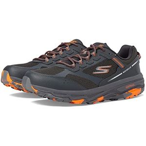 Skechers Heren GOrun Altitude-Trail Running Wandelschoen Sneaker met luchtgekoeld schuim, grijs/oranje, 7,5 UK x-x-x-breed, Grijs Oranje