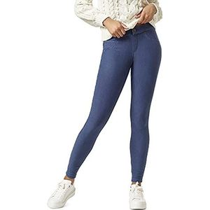 HUE Women's Ultra Soft Fleece Lined Denim Legging, Medium Wash, Small