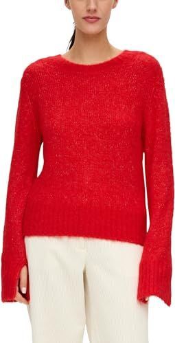 s.Oliver BLACK LABEL - Trui - Rood - Gebreide Truien