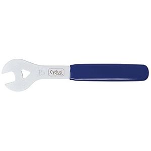 Cyclus Tools Unisex - Conussleutel voor volwassenen, zilver/blauw, 15 mm