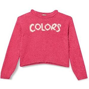 United Colors of Benetton Shirt met lange mouwen en ronde hals voor meisjes en, fuchsia 1a2, 140