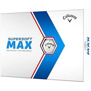 Callaway Supersoft Max golfballen, 12B PK (versie 2023, wit)
