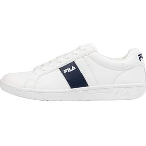 FILA Crosscourt Line Sneakers voor heren, Wit Fila Navy, 43 EU Breed