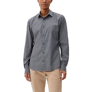 s.Oliver Men's 2120994 hemd met lange mouwen, blauw, M