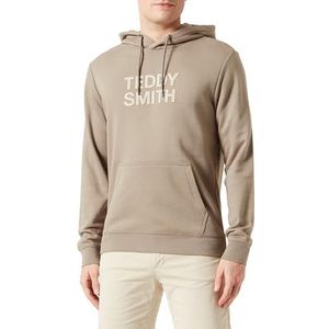 Teddy Smith Siclass Hoody Sweatshirt met capuchon voor heren, Vervagen kaki., M