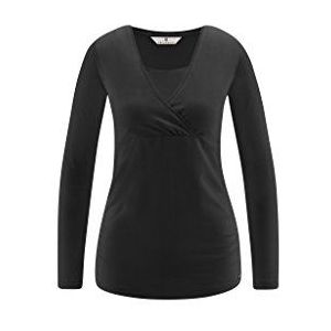 bellybutton Zwangerschaps-T-shirt voor dames, zwart (Stretch 1390), XL