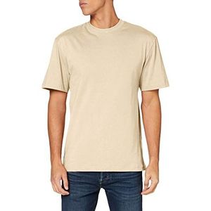 Urban Classics Heren T-shirt Tall Tee, oversized T-shirt voor mannen, katoen, geribbelde ronde hals, verkrijgbaar in vele kleurvarianten, maten S-6XL, Concrete, S grote maten extra tall