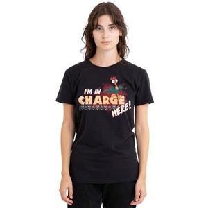 mandarin creative ltd Moana I'm in Charge dames T-shirt, zwart, XX-Large, Zwart, XXL