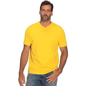 JP 1880 Heren grote maten grote maten Menswear L-8XL T-shirt, Basic, V-hals, tot 8XL geel 4XL 702415620-4XL, geel, 4XL