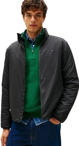 Tommy Hilfiger Heren LICHTGEWICHT BLOUSON MW0MW40592 Andere jassen, zwart, S, Zwart (zwart), S