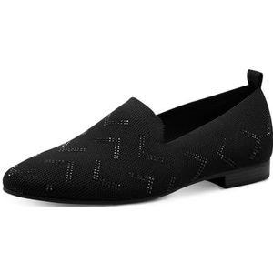 MARCO TOZZI Damesslippers met blokhak, ronde kant, zwart, 36 EU