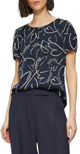 s.Oliver BLACK LABEL Blouse  navy / wit