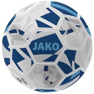 JAKO Futsal Speelbal, wit/marineblauw/hemelsblauw, 4