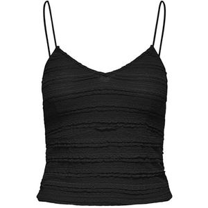 Onlgayle S/L Cropped Top Box JRS, zwart, S