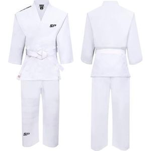 Starpro Judo Uniform Gi - Vechtsport Karate Gevechtstraining 350 gm 100-200 cm Mannen en Vrouwen 100% Wit Katoen Wordt Geleverd Zonder Riem