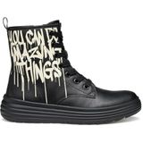 Geox - Phaolae - Meisjeslaarzen - Zwart - Ademend