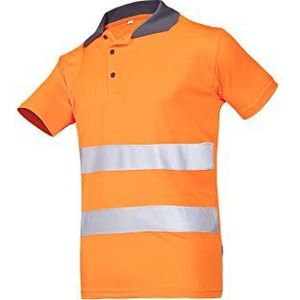 SIOEN 3870A2MBEFC13XL Irola Hi-Vis Polo-Shirt, 3X-groot, Oranje