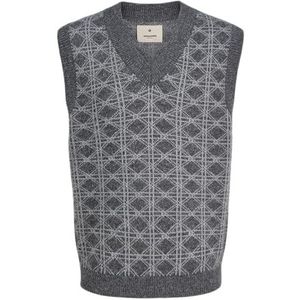JACK & JONES Jprblukyle Knit Vest, dark grey melange, M