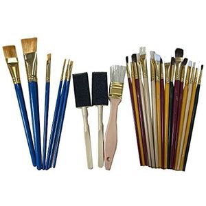 CLEOPATRE - 260162 - Set met 25 penselen en voor kunstenaars