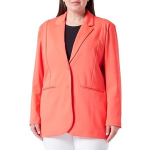 ICHI Ihkate Sus Oversize Bl Casual zakelijke blazer voor dames, 171656/Hot Coral, XL