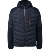 Jas - Col Rond - Langere Mouwen - Détails Contrastés - Coupe Droite